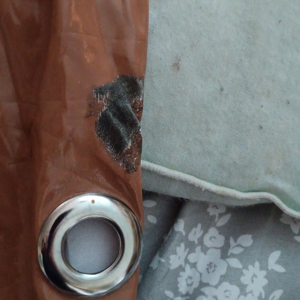 Chic Tan Women's Leggings with Grommet Accents Factory Damage - Picture 2 of 4